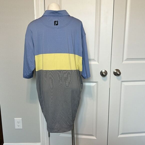 Footjoy Shirt Mens XXL Multi Color Polo Stretch Golf Beach FJ 2XL - Picture 3 of 12